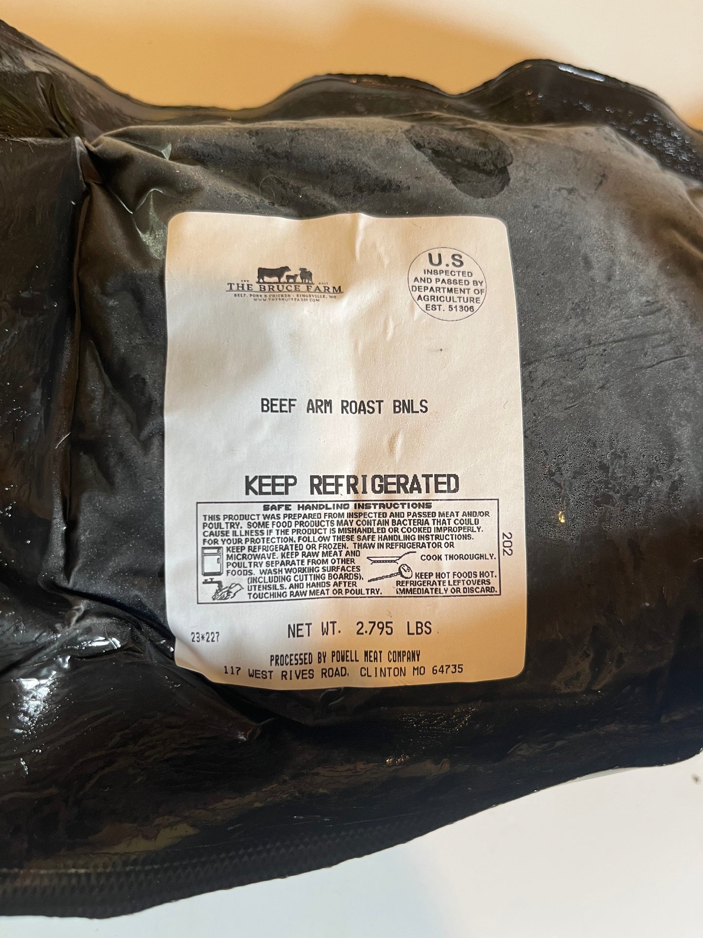 Boneless Beef Arm Roast