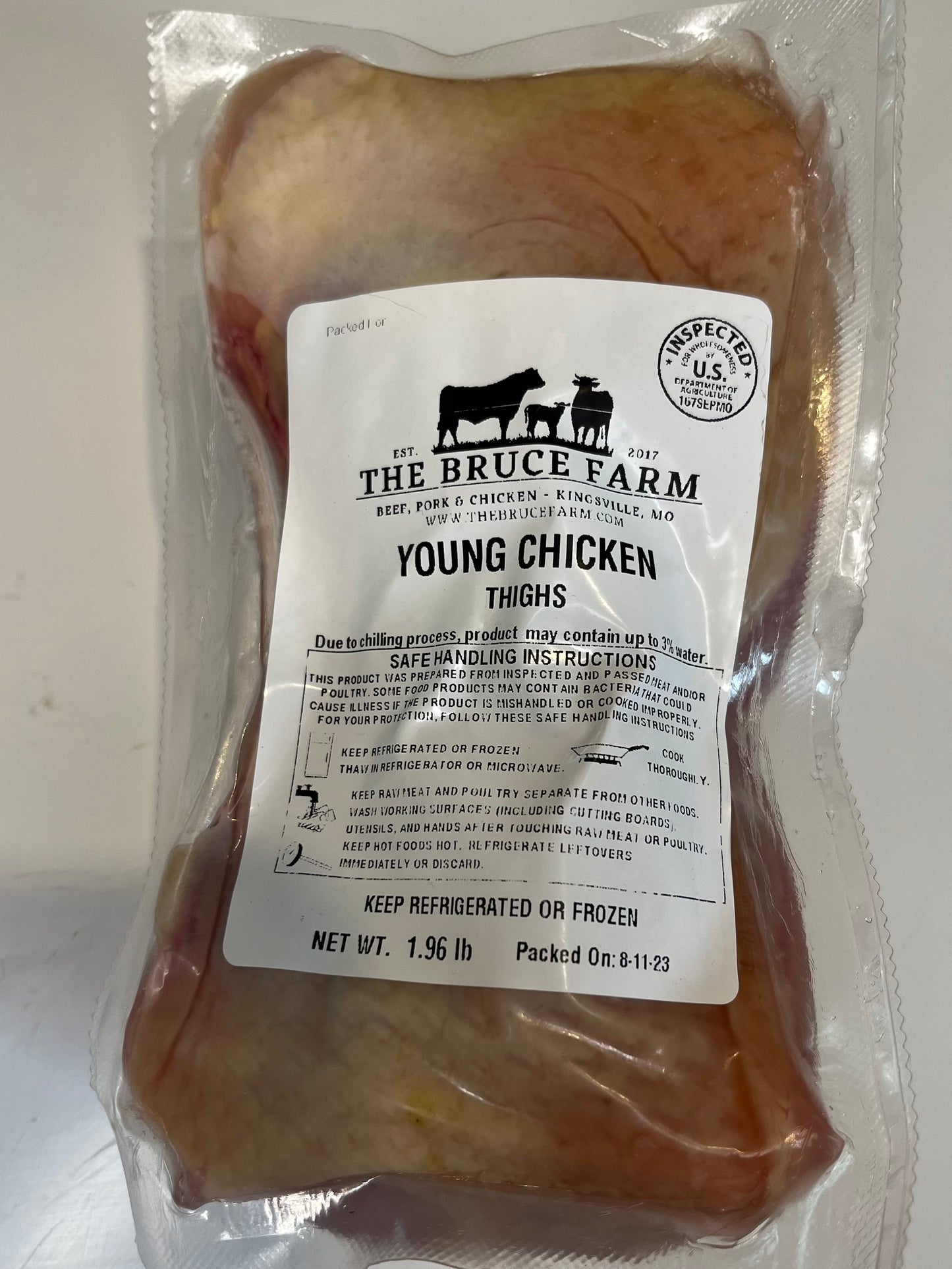 Bone-in Chicken Thighs (4 thighs per package)